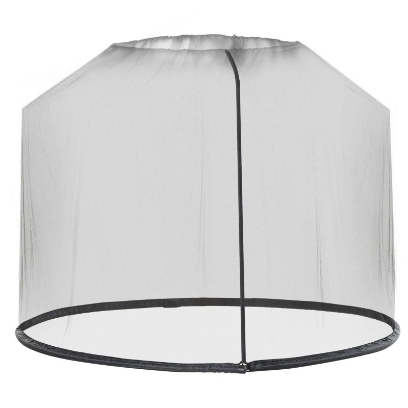 Outsunny 2.3m Umbrella/Table Mosquito Net - Black - 84B-063 - Image 10
