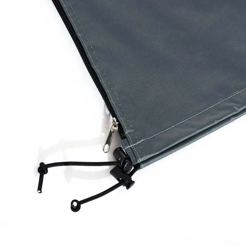 Outsunny Garden Offset Umbrella Parasol Waterproof Cover - Grey - 84B-064 - Image 7