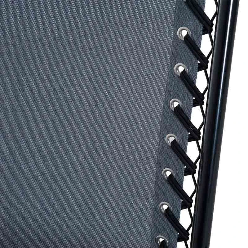 Outsunny 3 Piece Outdoor Rocking Bistro Set - Grey - 84B-202GY - Image 4