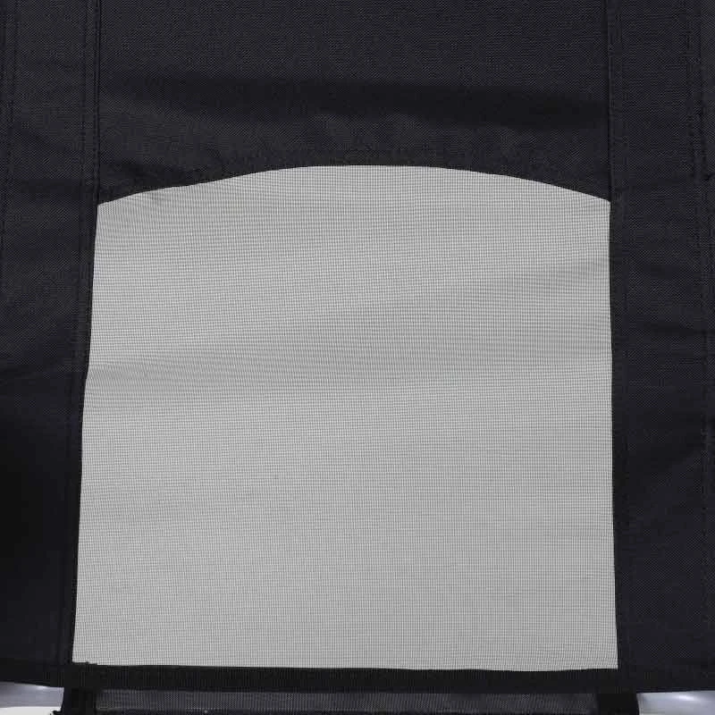 Outsunny 3 Position Adjustable Outdoor Garden Chair With Headrest - Black - 84B-399BK - Image 3