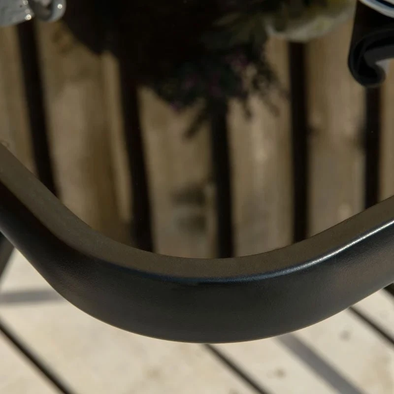 Outsunny 3 Piece Bistro Set Folding Table & Chairs - Black - 84B-692 - Image 4