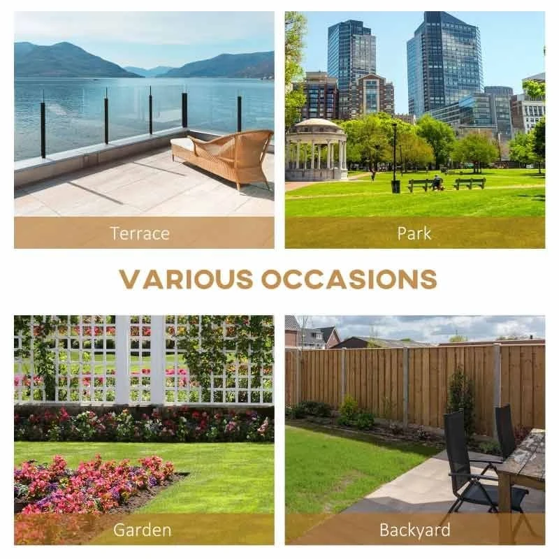 Outsunny 2-Seater Wood Storage Garden Bench - Natural - 84B-740ND - Image 6