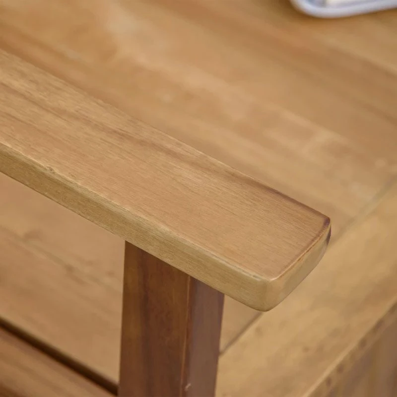 Outsunny 2-Seater Wood Storage Garden Bench - Natural - 84B-740ND - Image 8