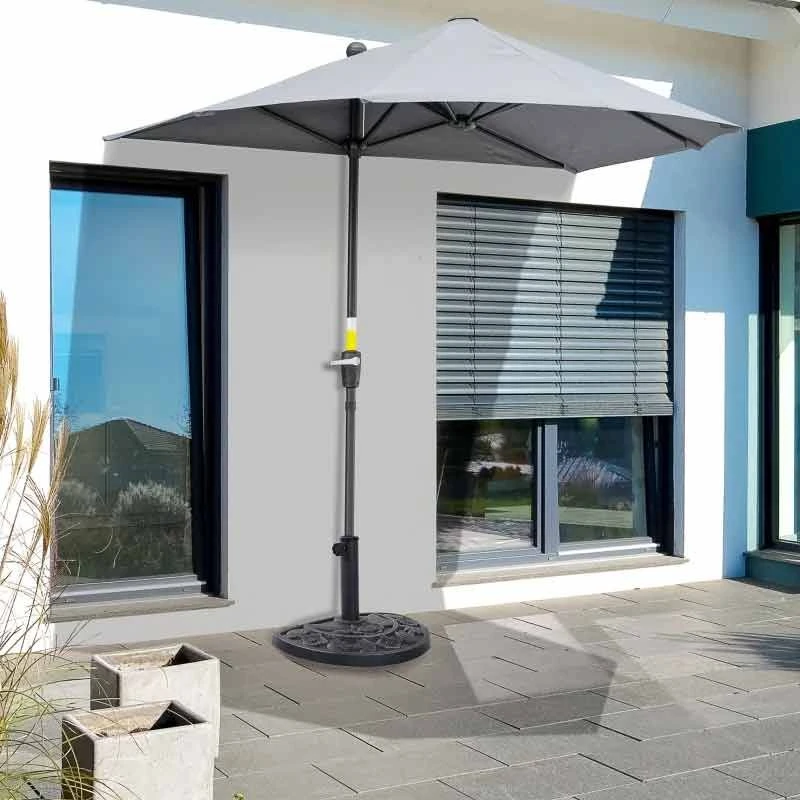 Outsunny Heavy Duty Resin Parasol Base - Bronze - 84D-006