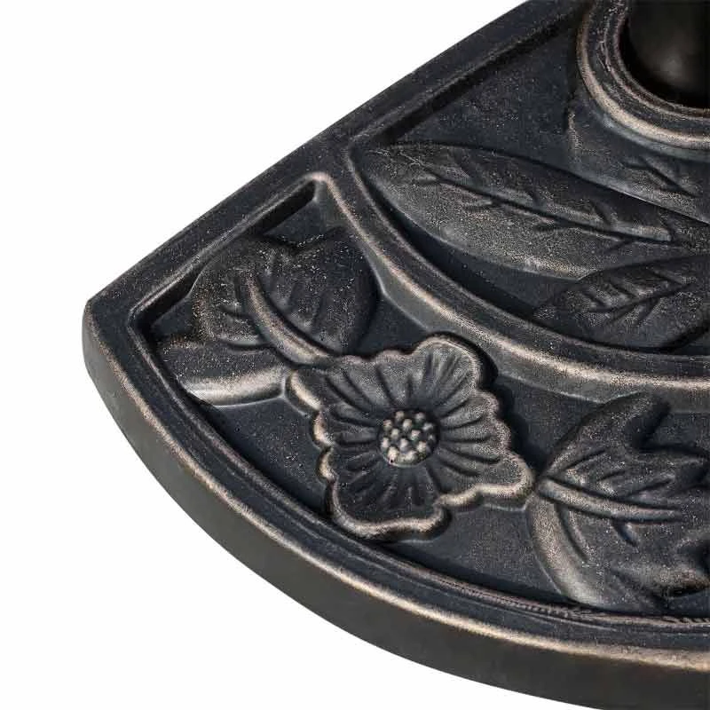 Outsunny Heavy Duty Resin Parasol Base - Bronze - 84D-006 - Image 5