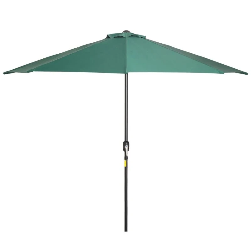 Outsunny 3m Half Round Balcony Parasol - Green - 84D-008GN - Image 2