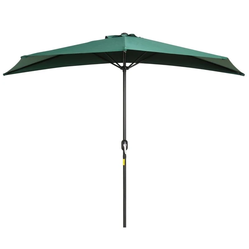 Outsunny 3m Half Round Balcony Parasol - Green - 84D-008GN - Image 5