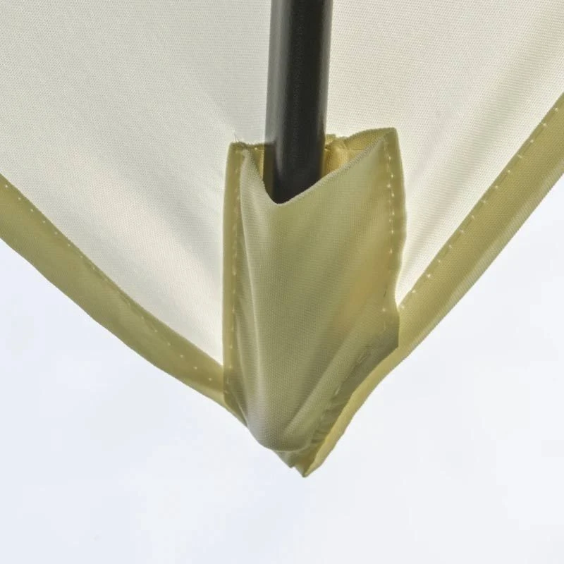 Outsunny 195Lx295Wx240Hcm Umbrella Parasol - White - 84D-013CW - Image 4