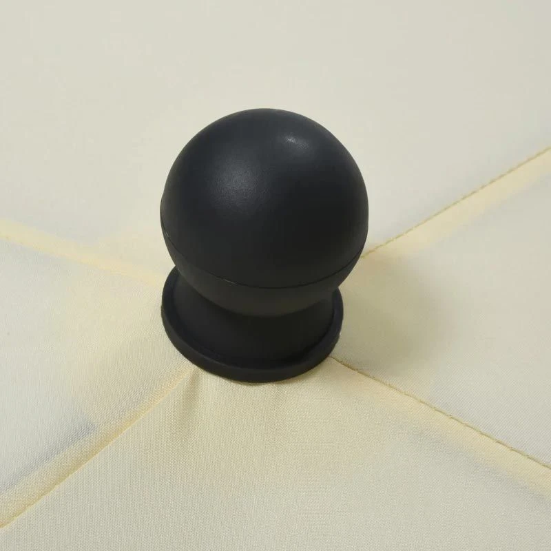 Outsunny Aluminium Umbrella Parasol - Cream - 84D-016CW - Image 3