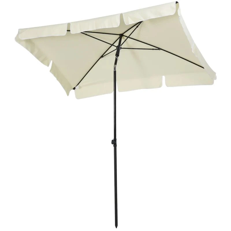 Outsunny Aluminium Umbrella Parasol - Cream - 84D-016CW - Image 2