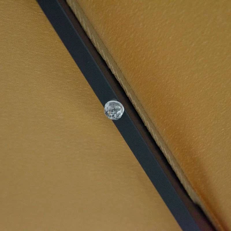 Outsunny 24 LED Solar Powered Parasol Umbrella - Brown - 84D-018BN - Image 5