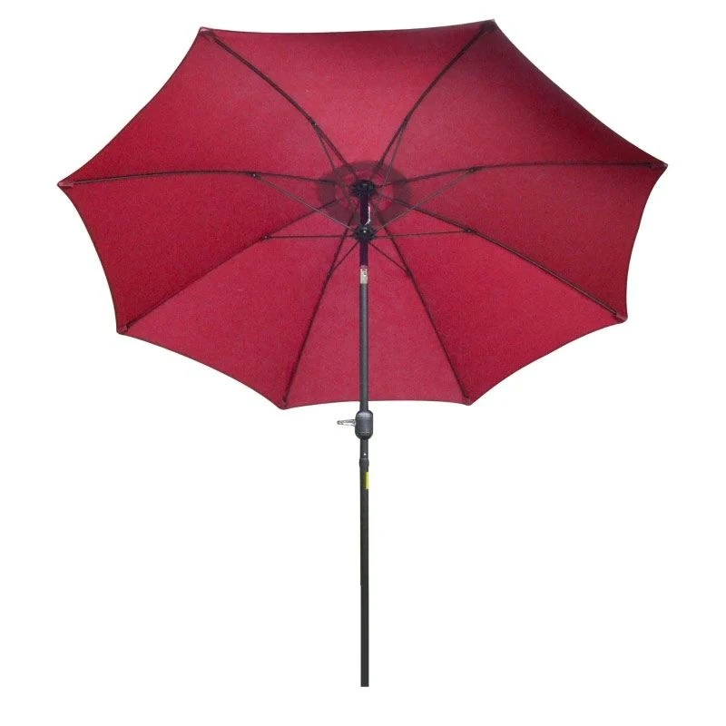 Outsunny 2.6m Umbrella Parasol - Red - 84D-023WR - Image 2