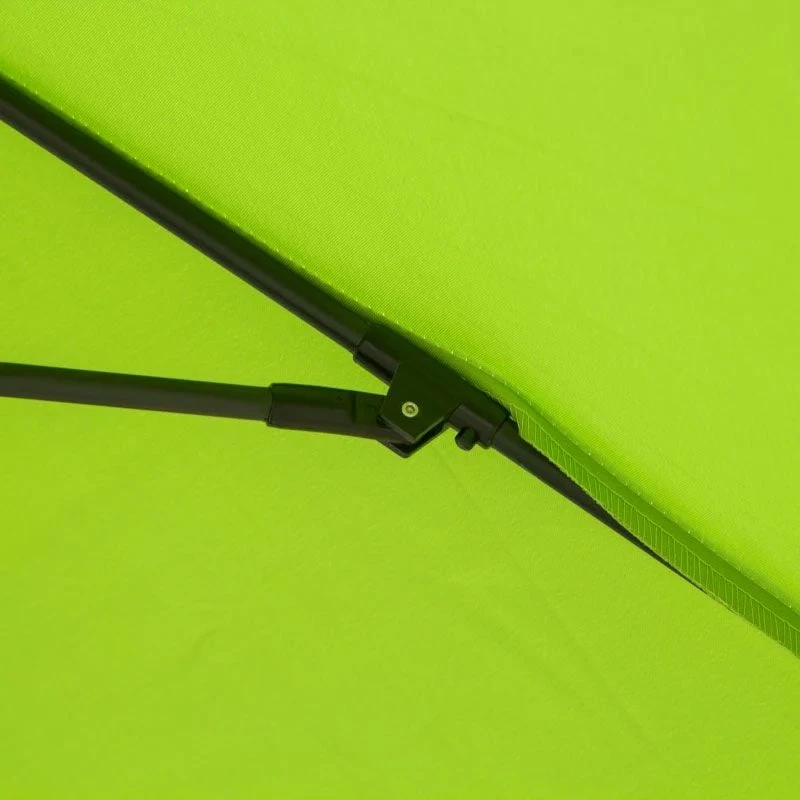 Outsunny 2.7m Tilt Patio Parasol - Light Green - 84D-023YG - Image 4