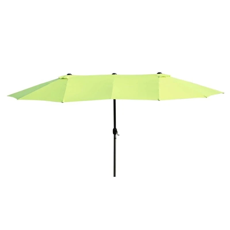 Outsunny Double-Sided Parasol 2.7x4.6Wx2.4Hm - Green - 84D-031V01GN - Image 2
