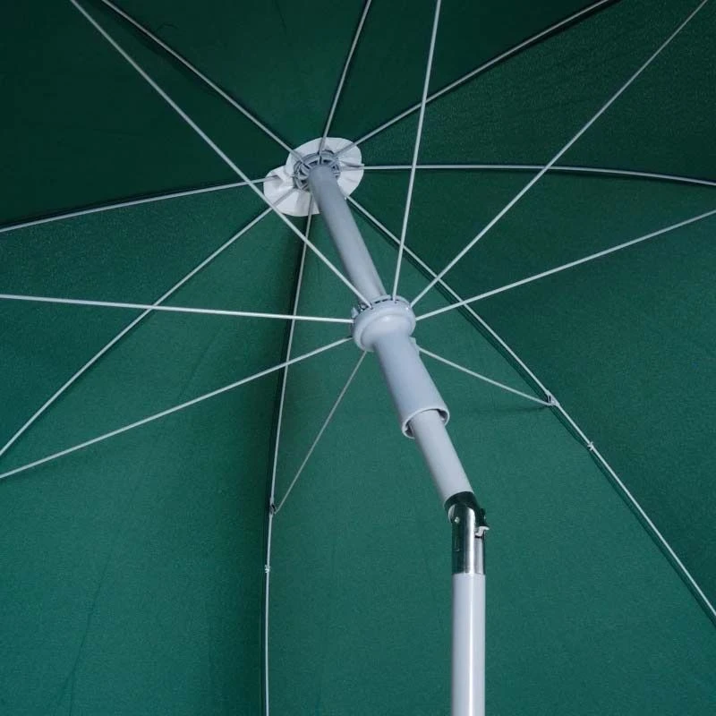 Outsunny Beach Umbrella Parasol 2.2m - Dark Green - 84D-039GN - Image 8