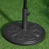 Outsunny Round Parasol Base 48x34Hcm - Black - 84D-046BK