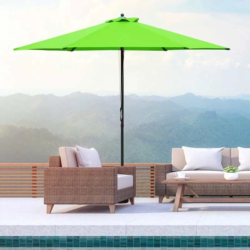 Outsunny 2.8m Patio Sun Parasol With 6 Ribs - Green - 84D-067GN - Image 10