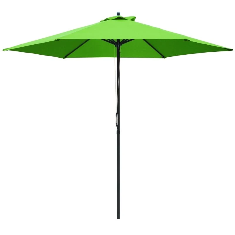 Outsunny 2.8m Patio Sun Parasol With 6 Ribs - Green - 84D-067GN - Image 2