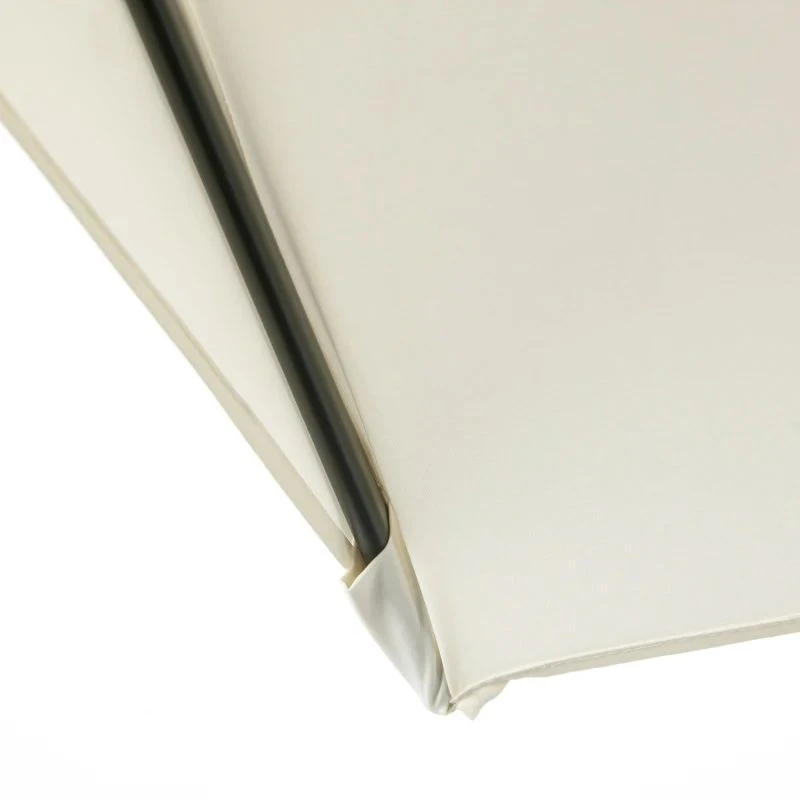 Outsunny 2.3m Half Steel Frame Outdoor Parasol - Beige - 84D-074BG - Image 4