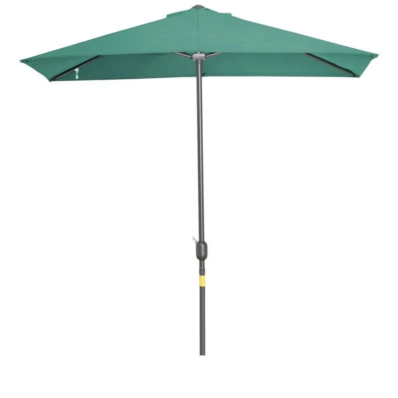 Outsunny 2.3m Half Round Parasol - Green - 84D-074GN - Image 2