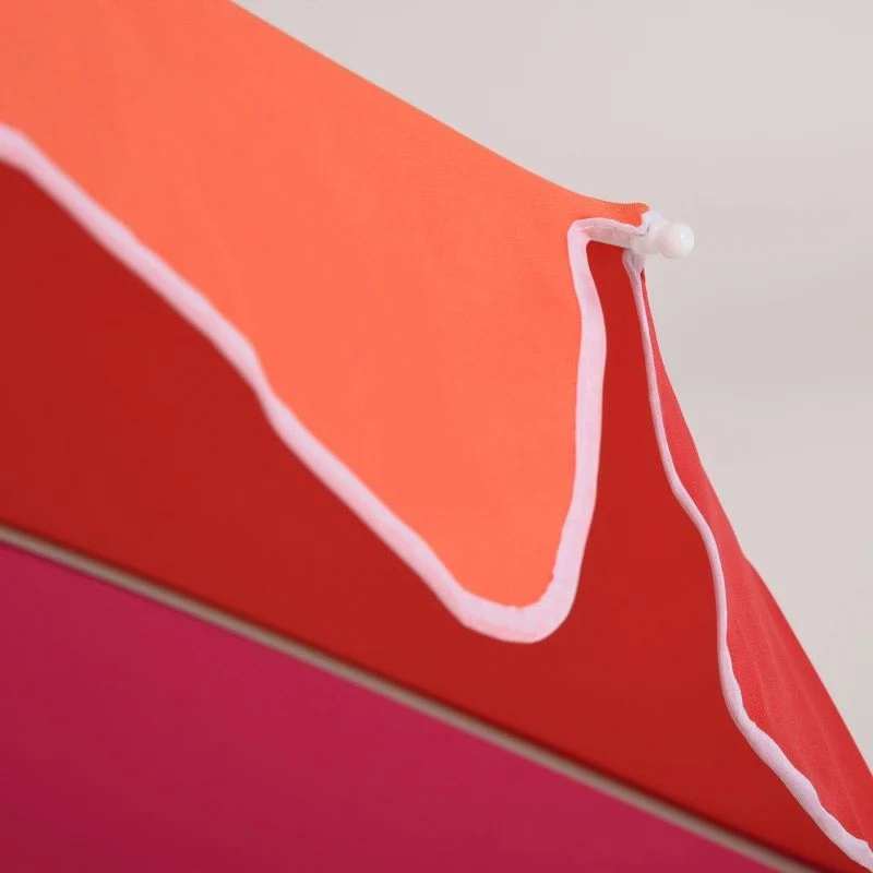 Outsunny 2.4m Beach Umbrella With Sand Anchor Adjustable Angle Carry Bag - Multicolor - 84D-090 - Image 4