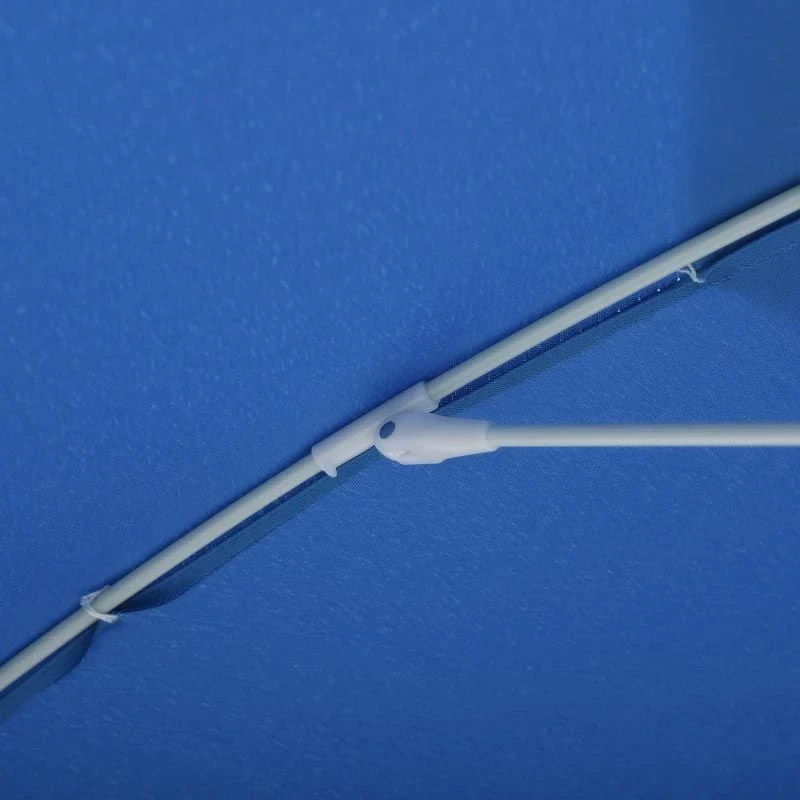 Outsunny 1.9m Beach Umbrella With Adjustable Angle Pointed Design Carry Bag - Blue - 84D-092BU - Image 5