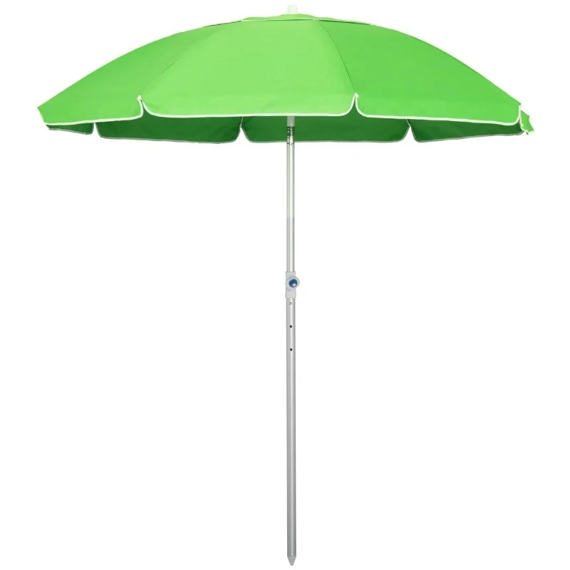 Outsunny 1.9m Beach Umbrella With Adjustable Angle Pointed Design Carry Bag - Green - 84D-092GN - Image 2