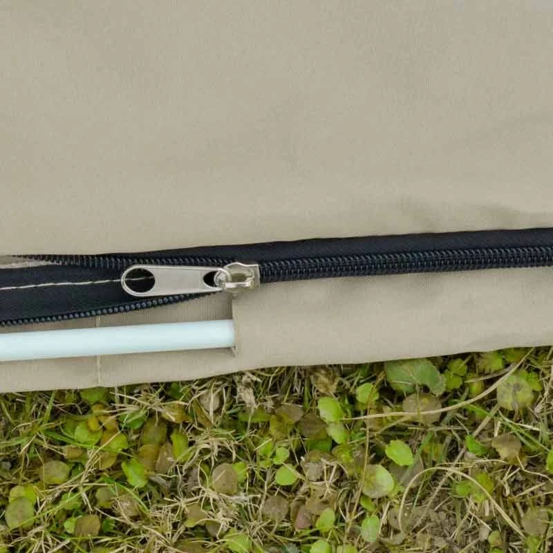 Outsunny Cantilever Umbrella Cover UV Protector With Rod & Zipper - Beige - 84D-102CF - Image 3