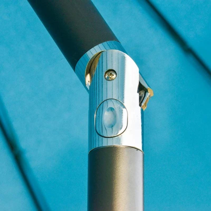 Outsunny Garden Parasol With Tilt Crank - Blue - 84D-103BU - Image 7