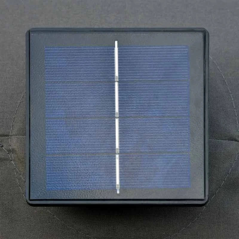 Outsunny 4.4m Double-Sided Sun Parasol LED Solar Lights - Dark Grey - 84D-106CG - Image 4