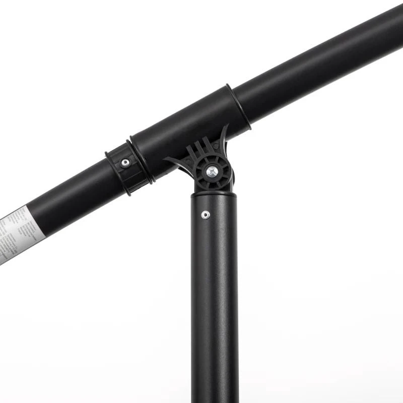 Outsunny 3m Cantilever Umbrella 18 Ribs & Vents Adjustable Angle - Light Grey - 84D-118GY - Image 4