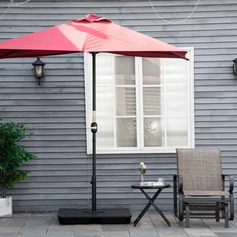 Outsunny Cantilever Parasol Base - Black - 84D-132