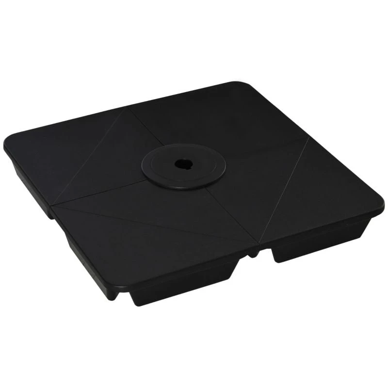 Outsunny Cantilever Parasol Base - Black - 84D-132 - Image 2