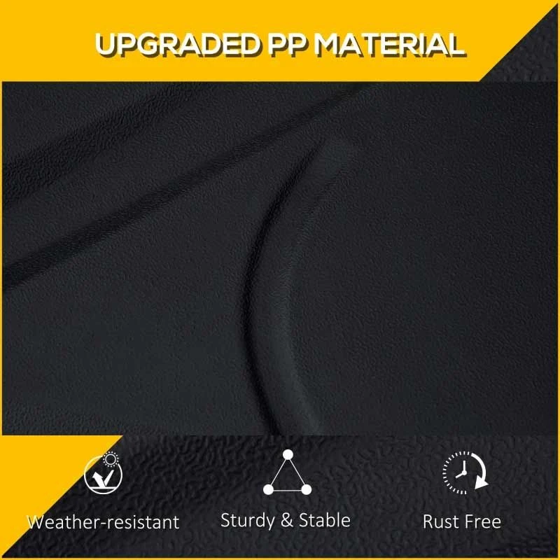 Outsunny Cantilever Parasol Base - Black - 84D-132 - Image 6