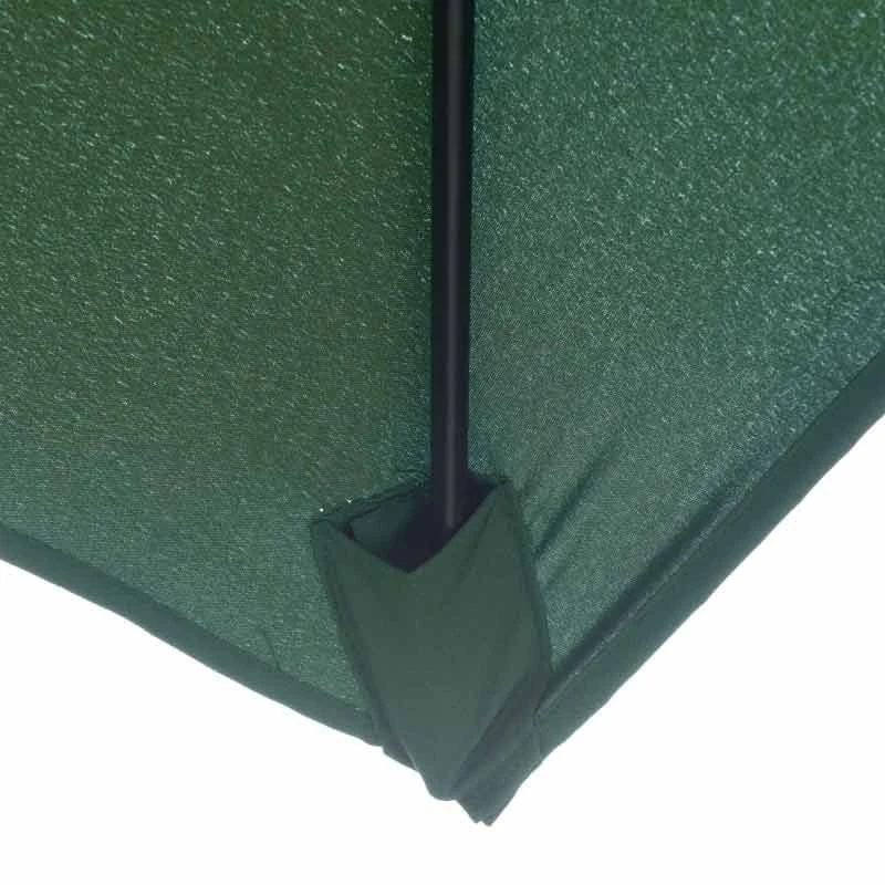 Outsunny 2 X 3m Rectangular Patio Parasol With Crank & Push Button Tilt - Green - 84D-158GN - Image 5