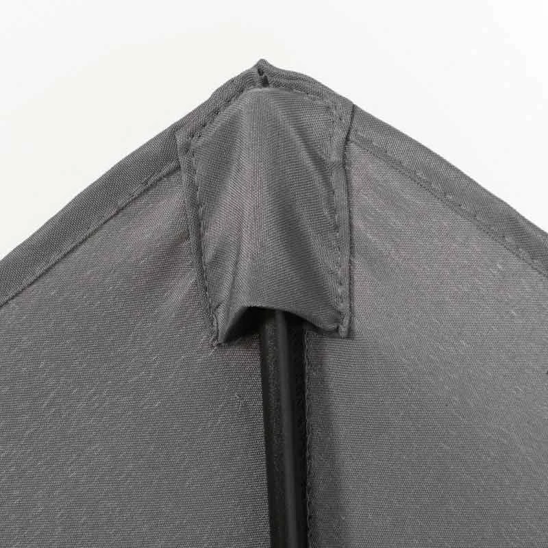 Outsunny 1.96m Patio Parasol With 6 Sturdy Ribs - Dark Grey - 84D-159CG - Image 4