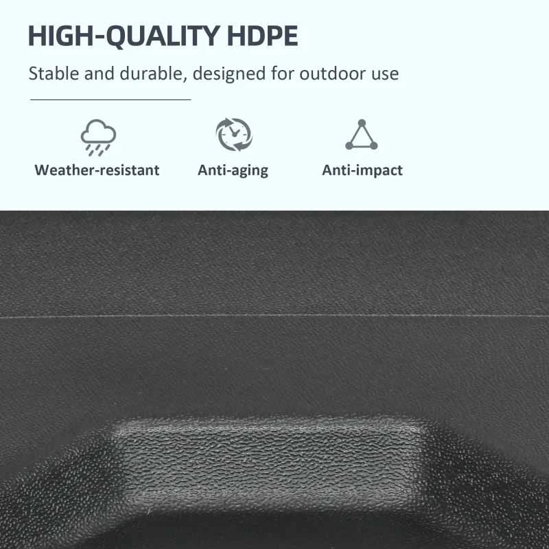 Outsunny Umbrella Weights For Cantilever Parasols Set Of 2 - Black - 84D-199V00BK - Image 6