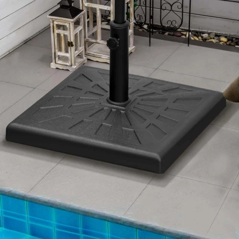 Outsunny 19kg Resin Parasol Base - Black - 84D-228V00BK - Image 3
