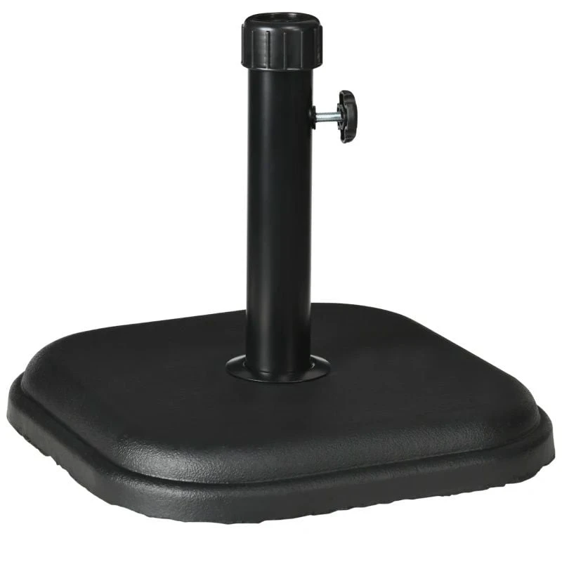 Outsunny 11kg Concrete Parasol Base Holder - Black - 84D-249V00BK - Image 2