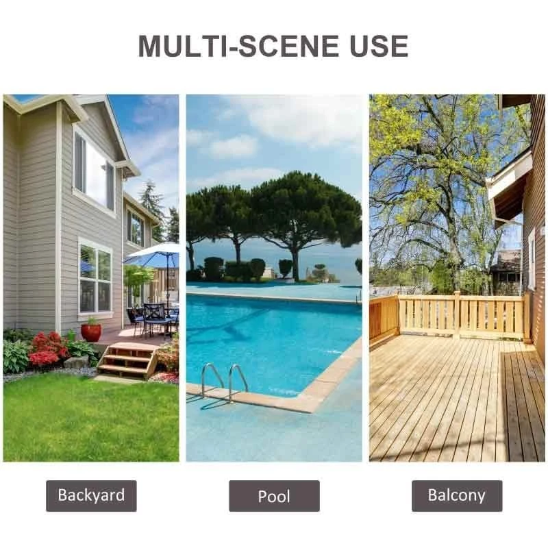 Outsunny 2-Seater Patio Rattan Sofa Furniture Set With Cushions - Black - 860-073V01BK - Image 9