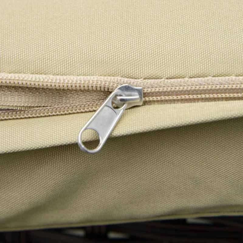 Outsunny 3 Piece PE Rattan Wicker Patio Bistro Set - Beige - 863-013BG - Image 6