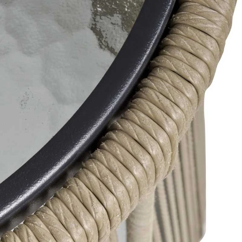 Outsunny 2 Seater Patio Coffee Table Set - Brown - 863-061V70GY - Image 2