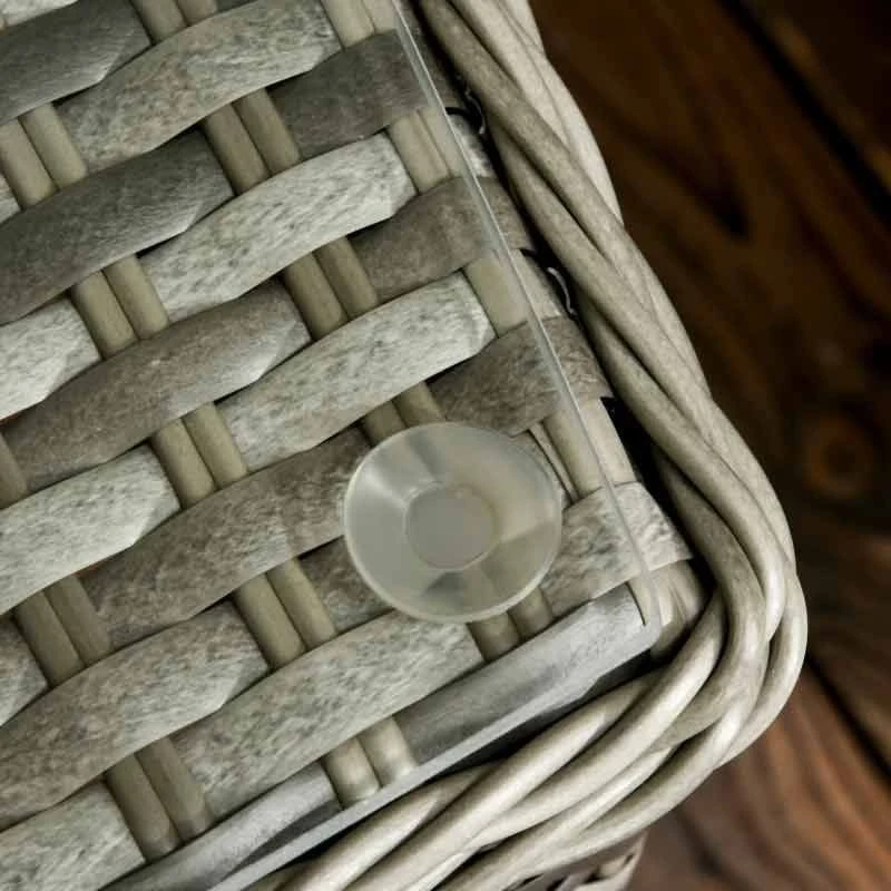 Outsunny Modern 3 Piece Rattan Bistro Set With Soft Cushions - Grey - 863-112V70GG - Image 4