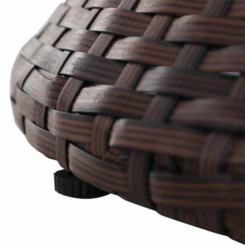 Outsunny Rattan Ice Bucket Table - Brown - 867-016BN - Image 7