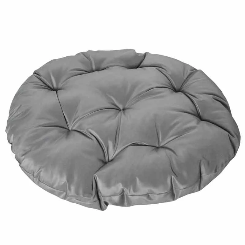 Outsunny 360° Swivel Papasan Moon Bowl Chair - Grey - 867-021V70GY - Image 5