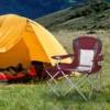 Outsunny Folding Camping Chair - Wine Red - A20-179WR