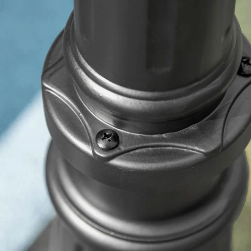 Outsunny Solar Garden Lamp PIR Motion Sensor - Black - B30-029V00BK - Image 9