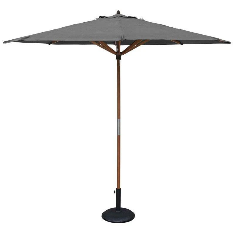 Rowlinson Willington Grey 2.7m Wooden Parasol - PAR27GREY - Image 2
