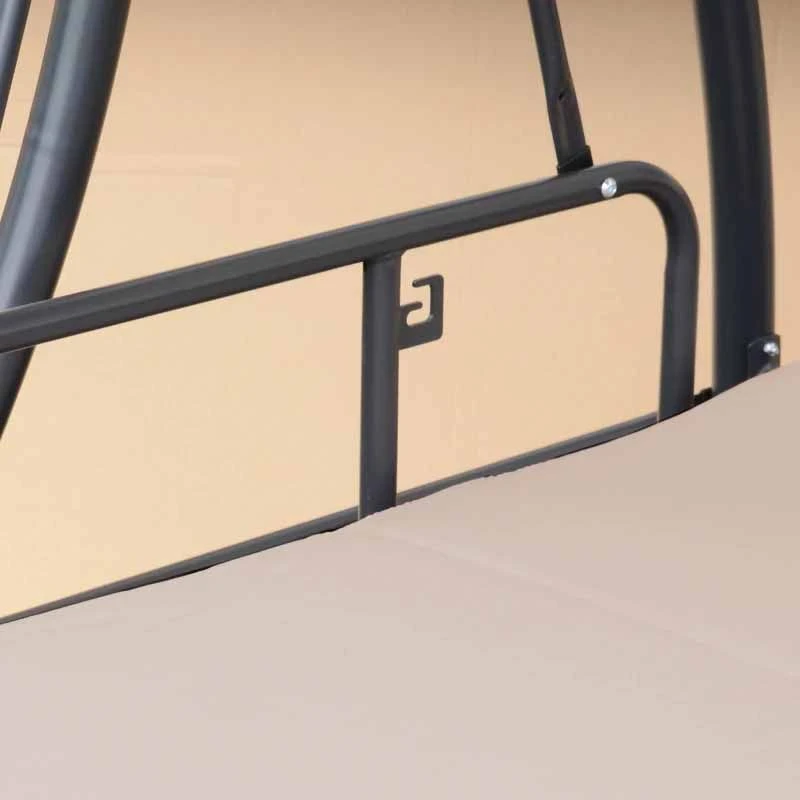 Outsunny 2 In 1 Garden Swing Chair - Beige -84A-062 - Image 8