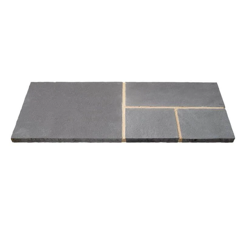 Brett Rippled Limestone Natural Stone Mixed Size Packs 22mm Patio Pack Of 48 - Mystic Sky - LMLPMS - Image 2